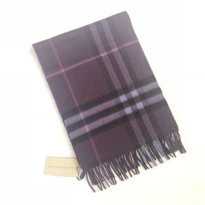burberry plum check scarf